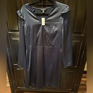 Banana Republic satin Navy Blue Dress-NWT